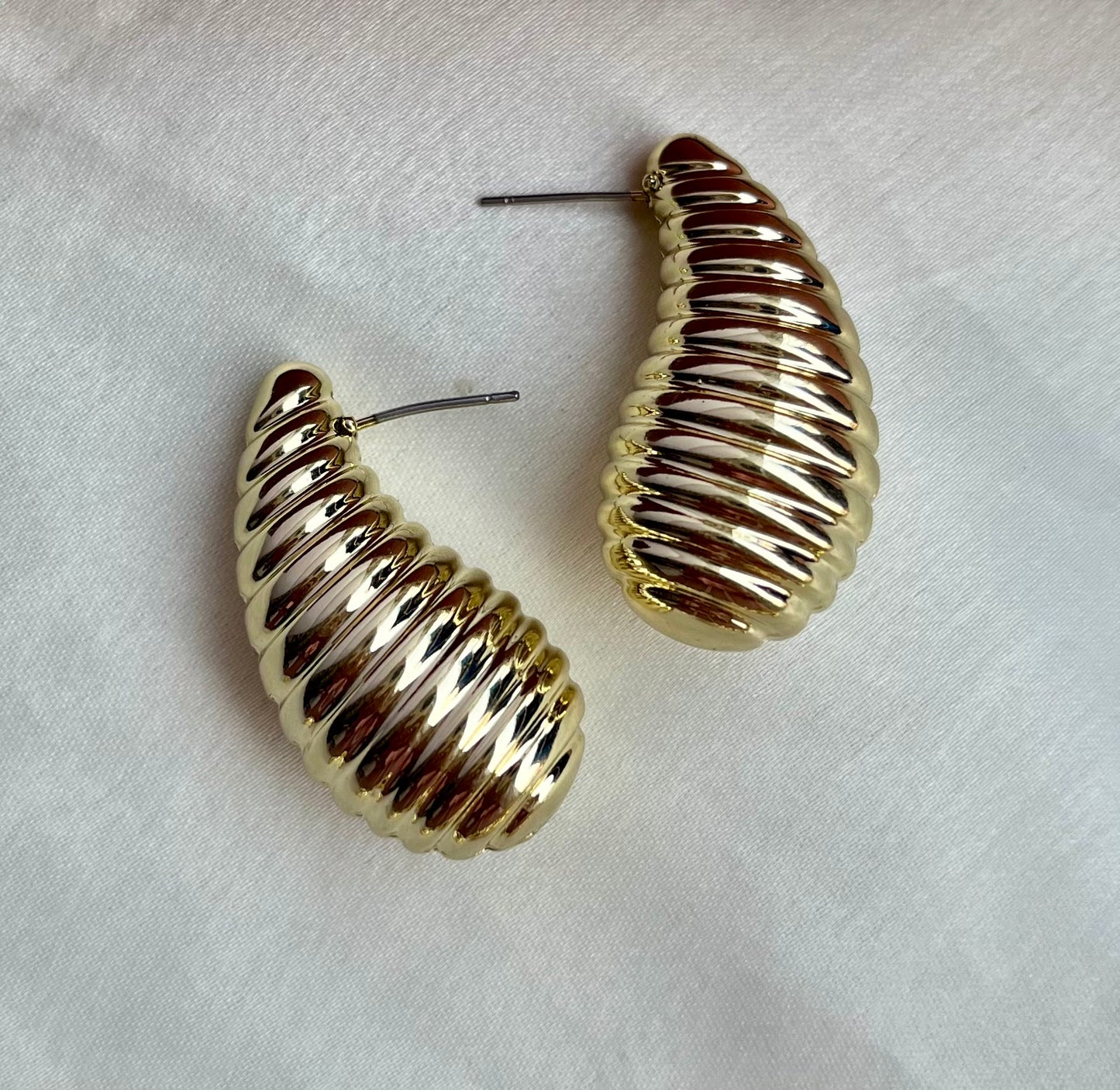 Gold Nugget Striped Studs