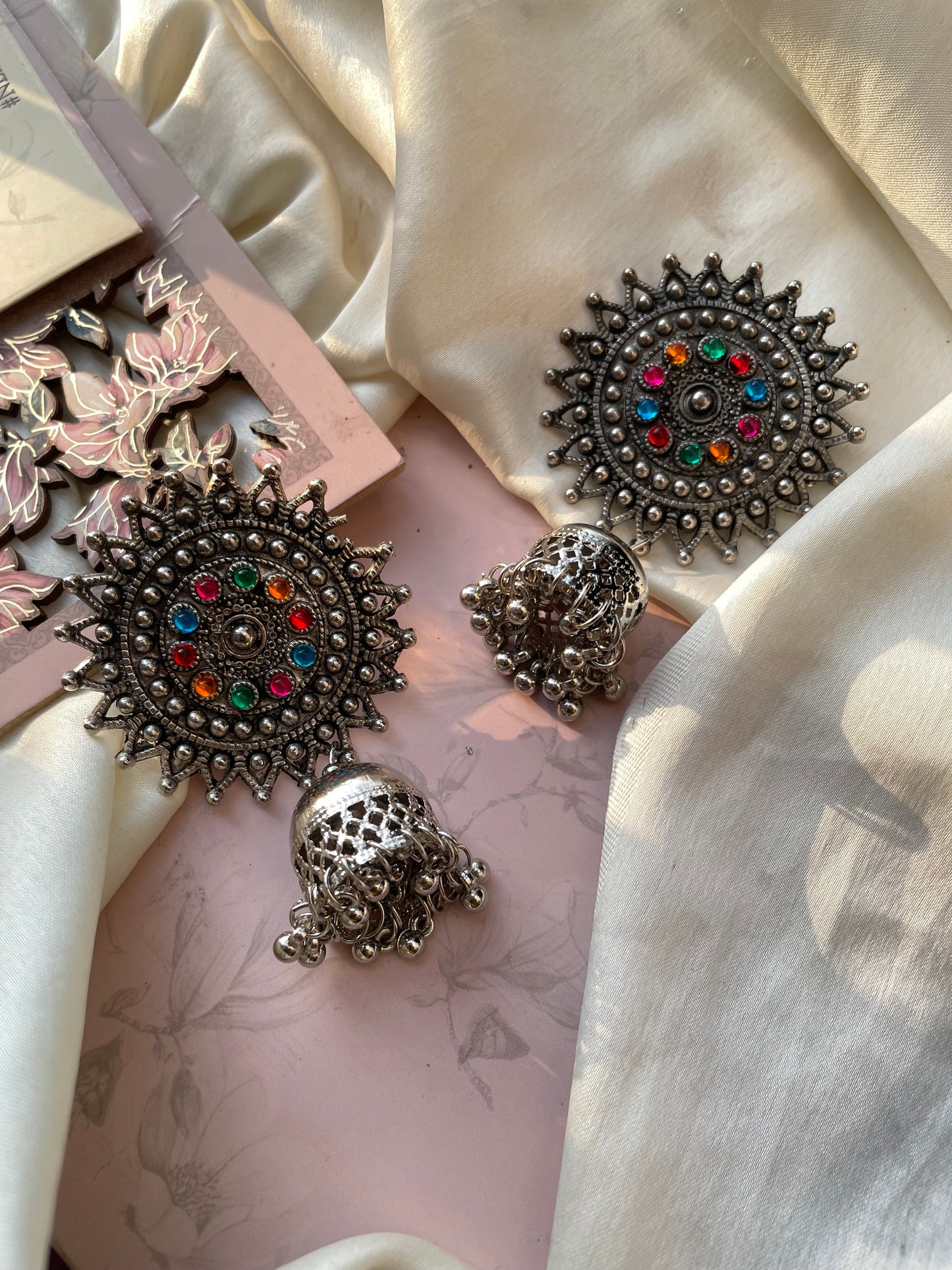 Regal Multi Oxidized Earrings