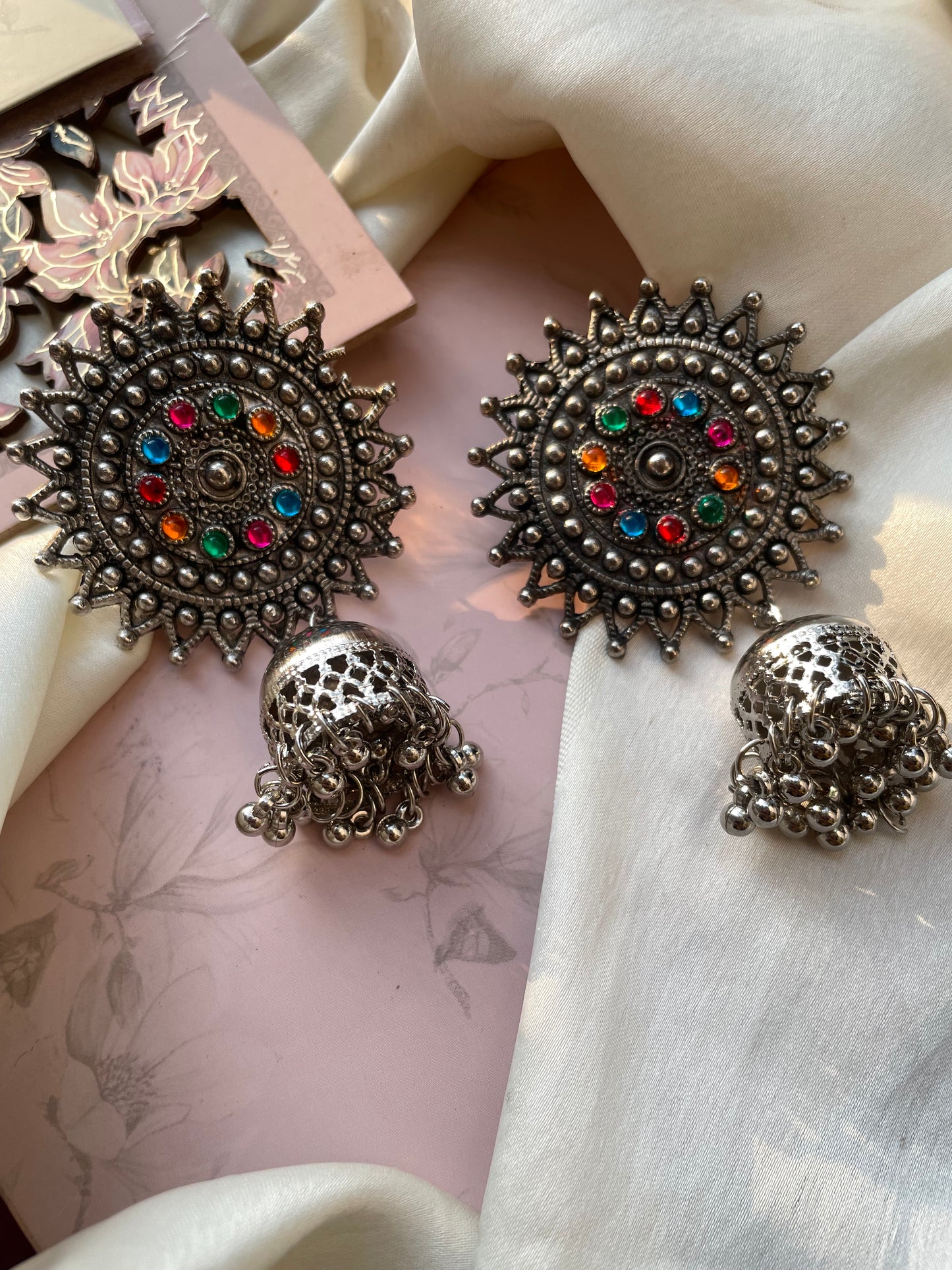 Regal Multi Oxidized Earrings