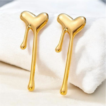 Gold Dripping Heart
