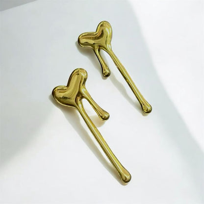 Gold Dripping Heart