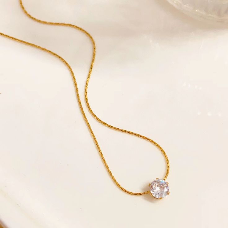 Dainty Diamond Necklace