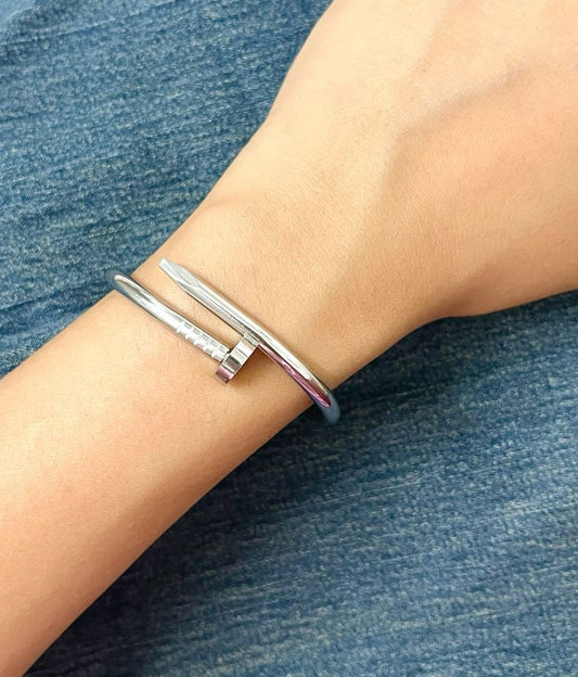 Nail Sleekie Thin Wrist Bracelet - Silver