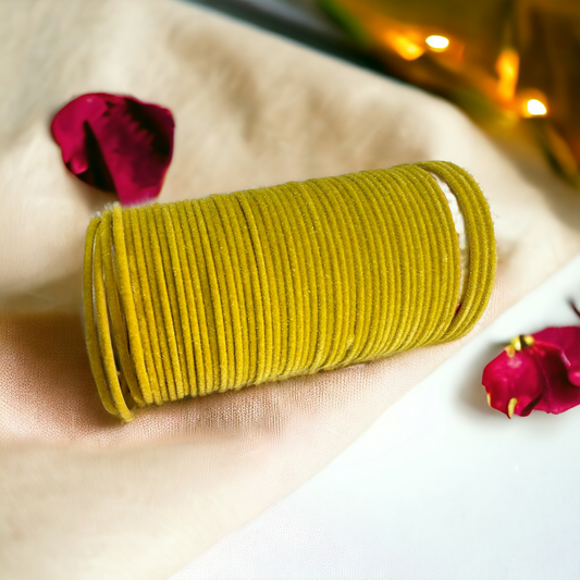 Yellow Velvet Bangles