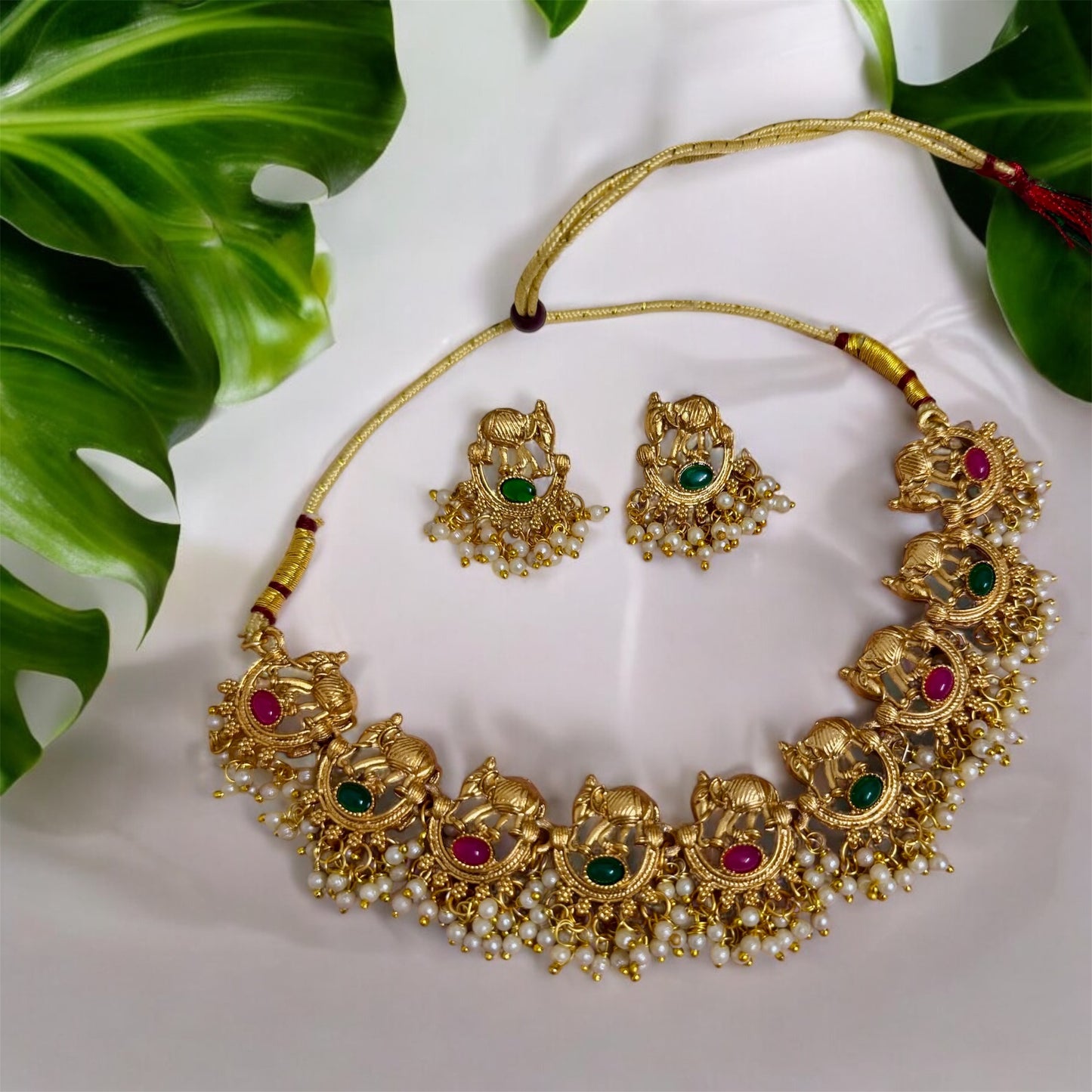 Hathi Temple Jewellery Set