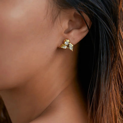 Salvia White Earring