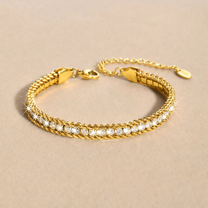 Diamora Diamond Bracelet- 18k Gold plated koi