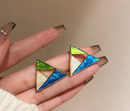 Artistic Tri-Color Studs