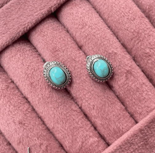 Mini Oxidised Silver Studs (Pack of 6) - SubhagAlankar