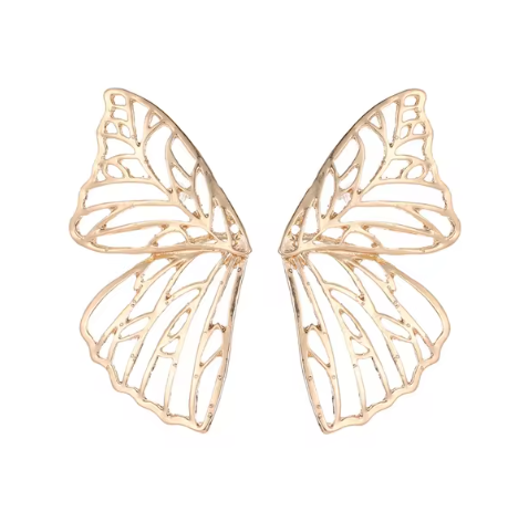 Chic Gold Statement Butterfly Earring