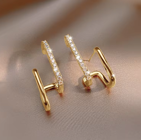 Dainty Glimmer Stud Earrings