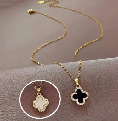 Dual-Sided Clover Necklace