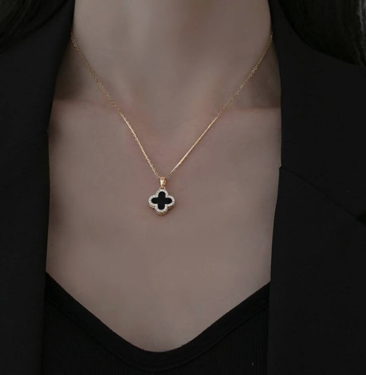 Dual-Sided Clover Necklace