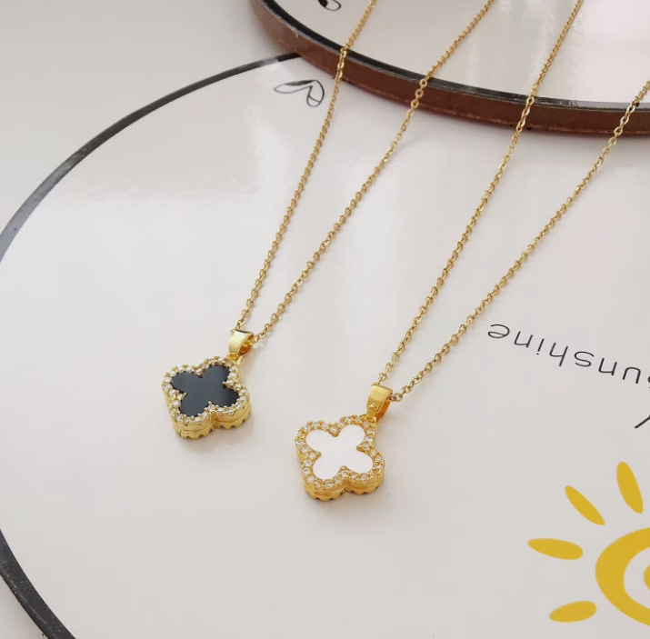 Dual-Sided Clover Necklace