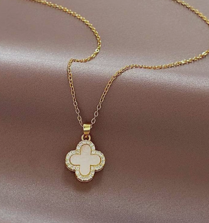 Dual-Sided Clover Necklace