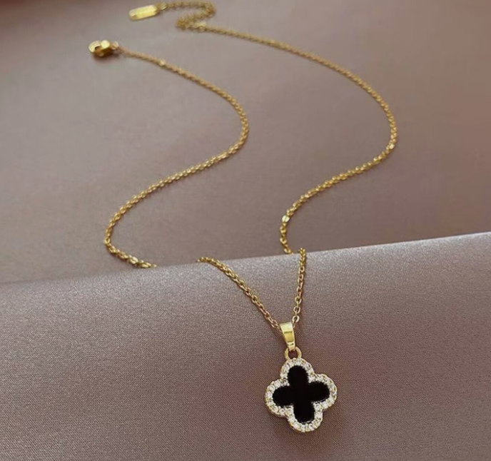 Dual-Sided Clover Necklace