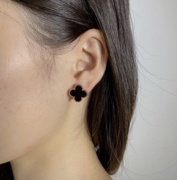 Statement Black Clover Studs