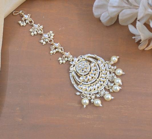 Chandni Kundan Chain Maangtika - SubhagAlankar