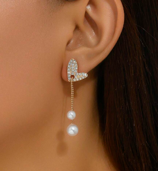 Butterfly Cascade Pearl Earrings