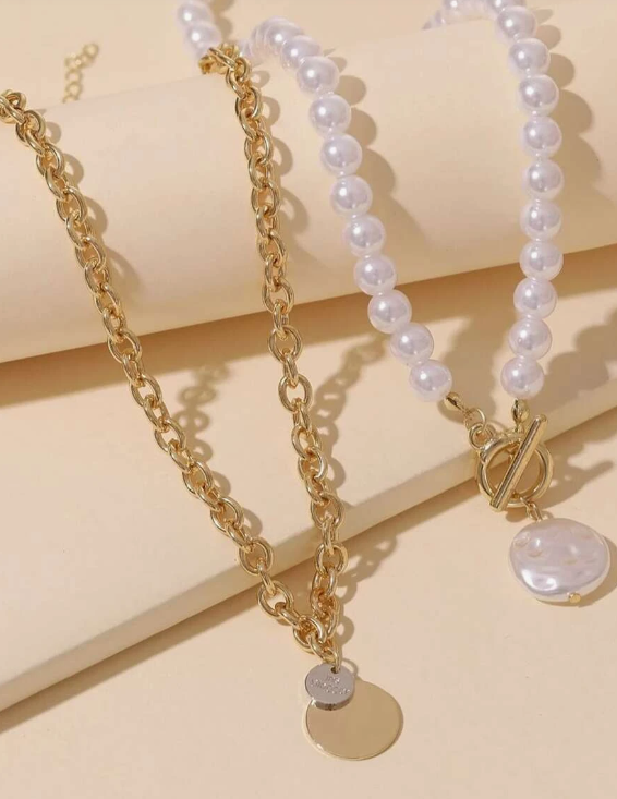 2 Layerd Pearl Necklace