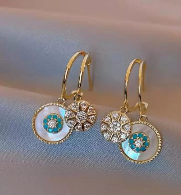 Gold Plated Charm Dangling Earring