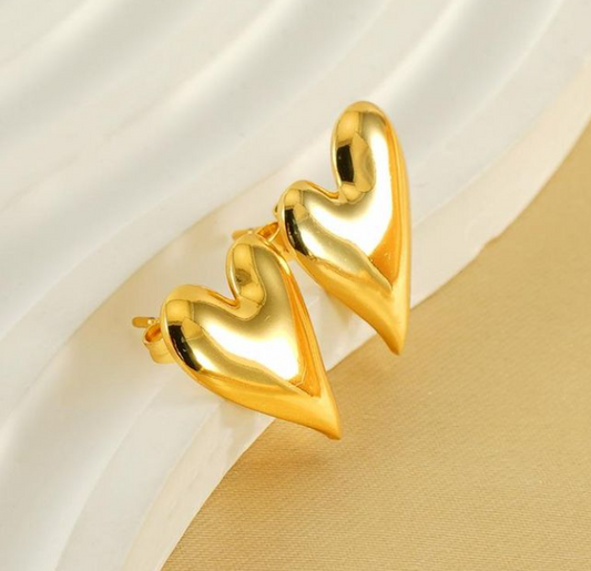 Golden Solid Heart - SubhagAlankar