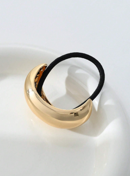 Sleek Curve Metallic Hair Tie - SubhagAlankar