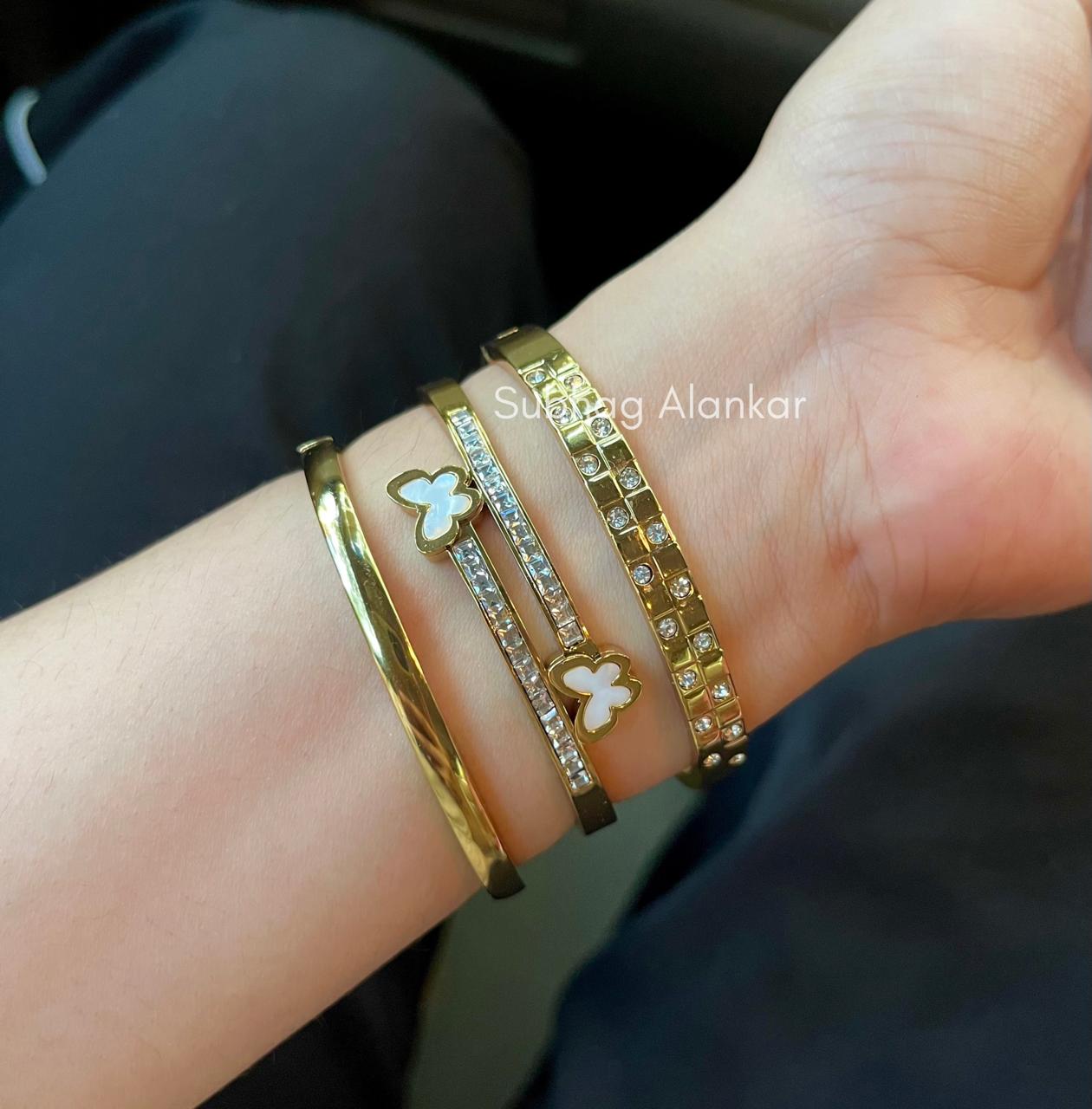 The Butterfly Stack Thin Wrist/ Baby Size bracelet