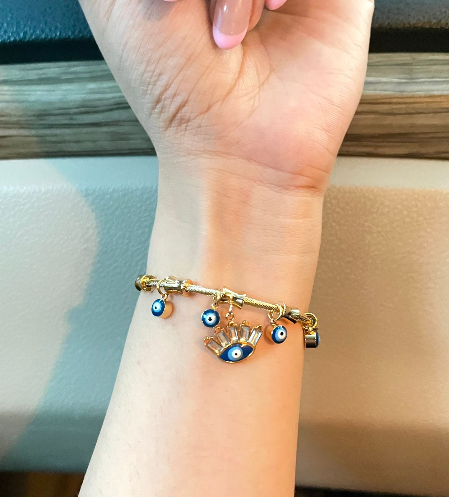 Stay Safe Charm thin Wrist/ Baby Size bracelet