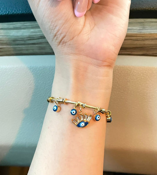 Stay Safe Charm thin Wrist/ Baby Size bracelet