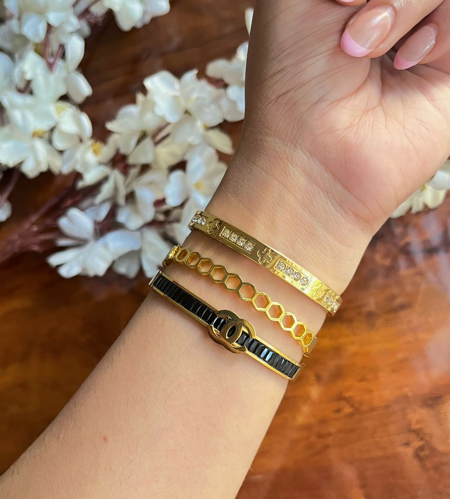 Metal Play Stack Thin Wrist/ Baby Size bracelet