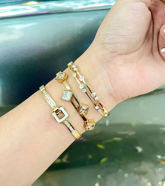 Delphine Thin Wrist/ Baby Size bracelet Stack