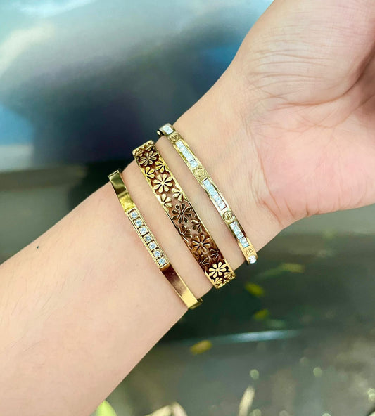 Elodie Thin Wrist/ Baby Size bracelet Stack