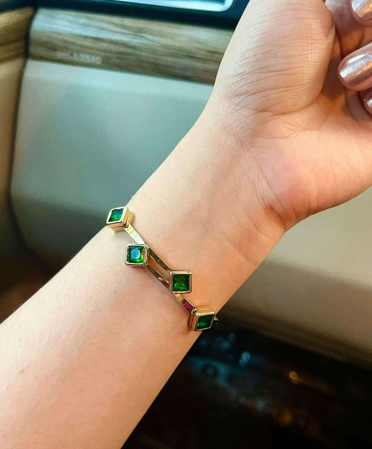 Green Blake Thin Wrist/ Baby Size bracelet