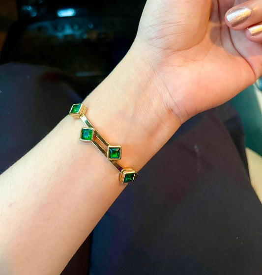 Green Blake Thin Wrist/ Baby Size bracelet