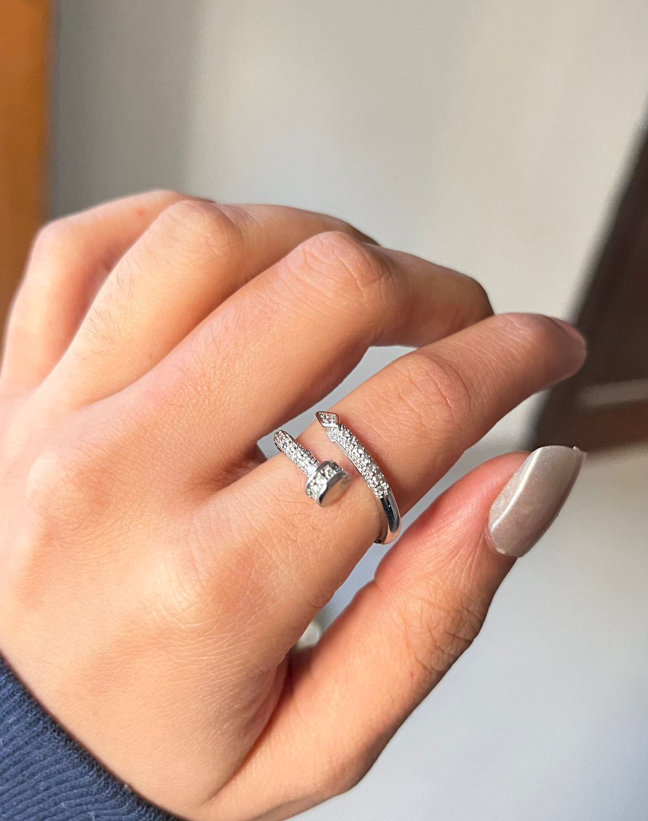 Silver Nail Ring