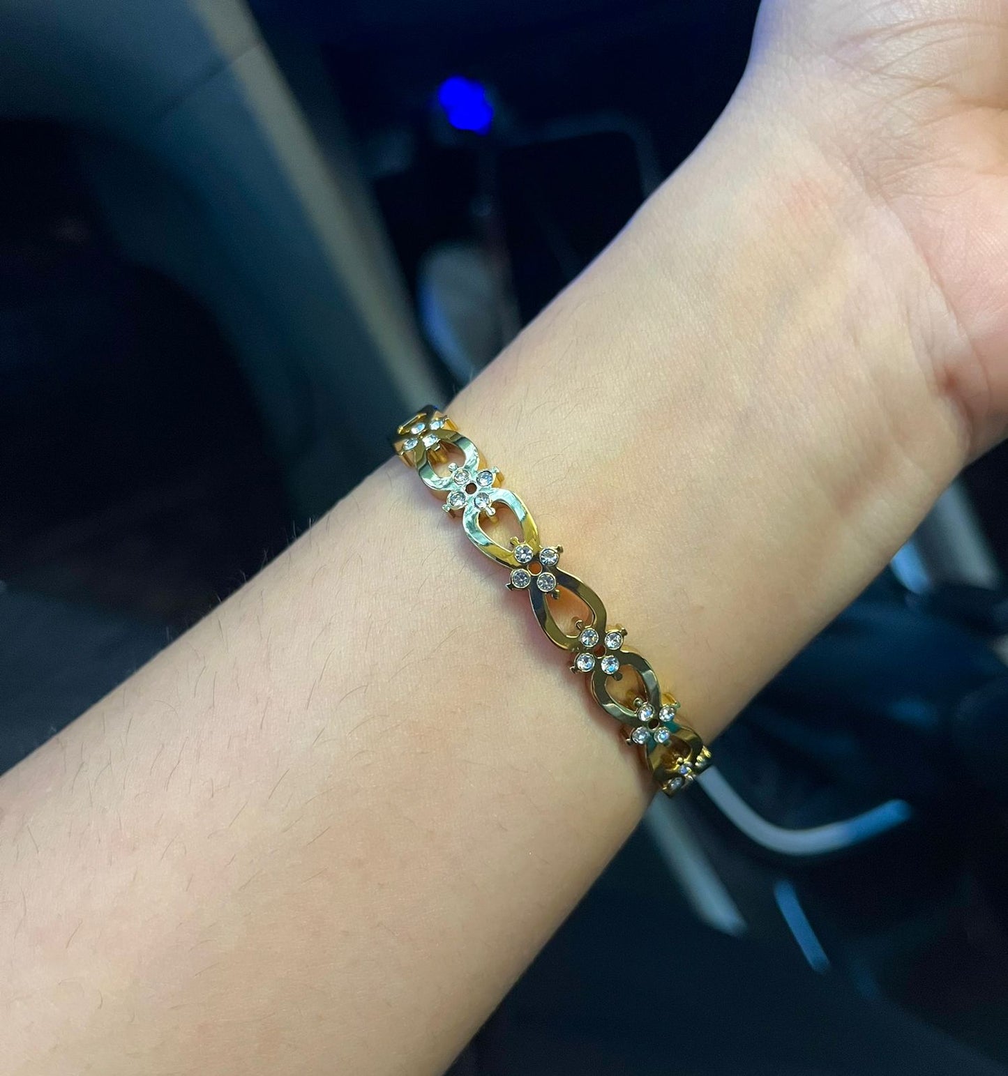 Aquarius Edge Thin Wrist/ Baby Size bracelet