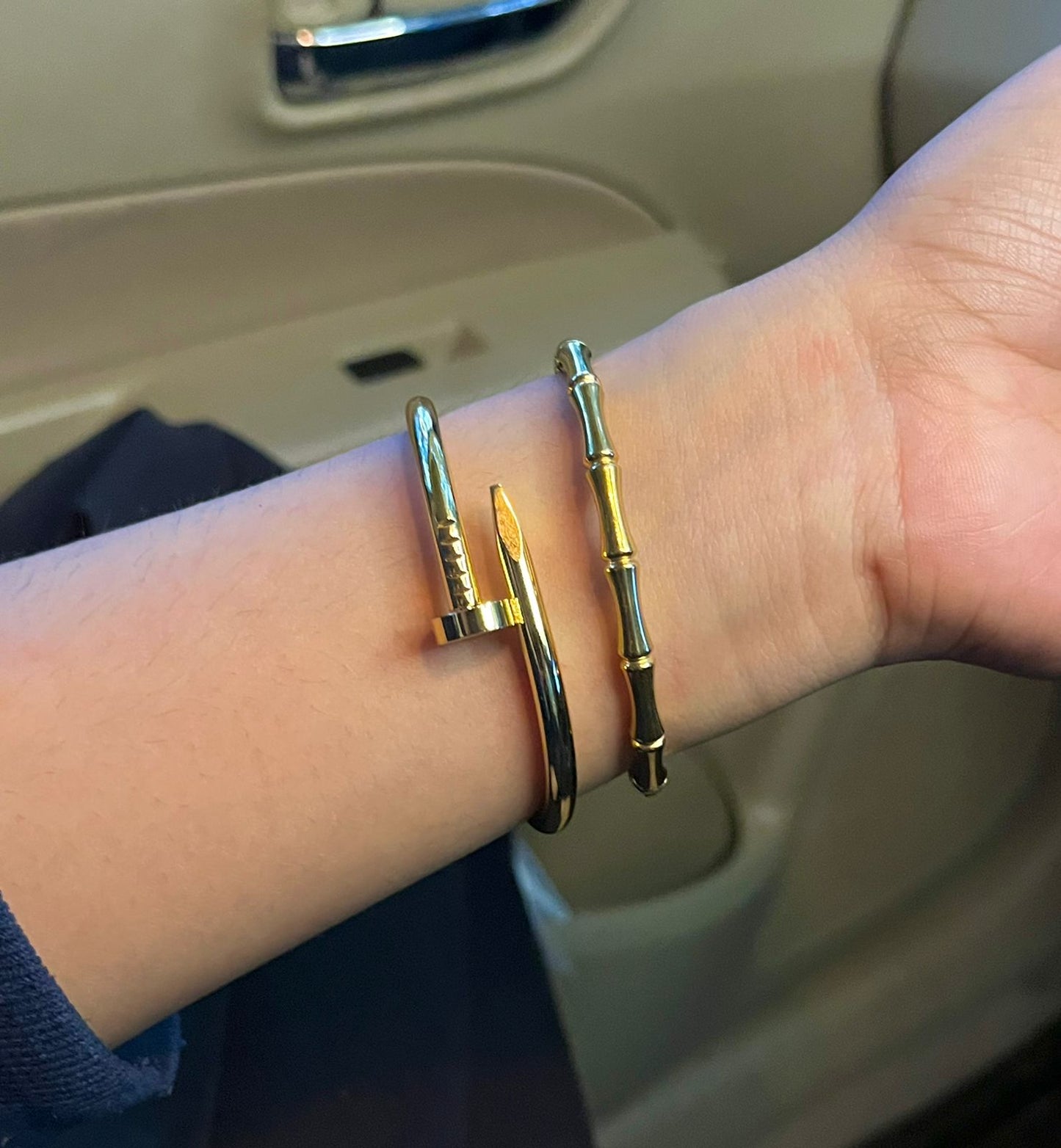 Velvet Orbit Thin Wrist/ Baby Size bracelet Stack