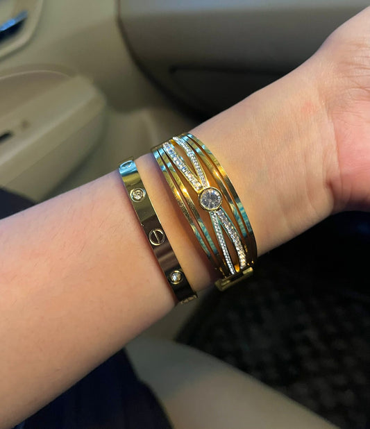 Gravity Thin Wrist/ Baby Size bracelet Stack
