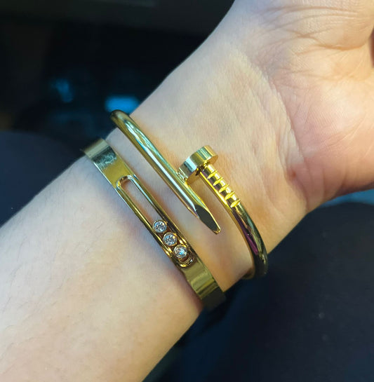 Phase Thin Wrist/ Baby Size bracelet Stack