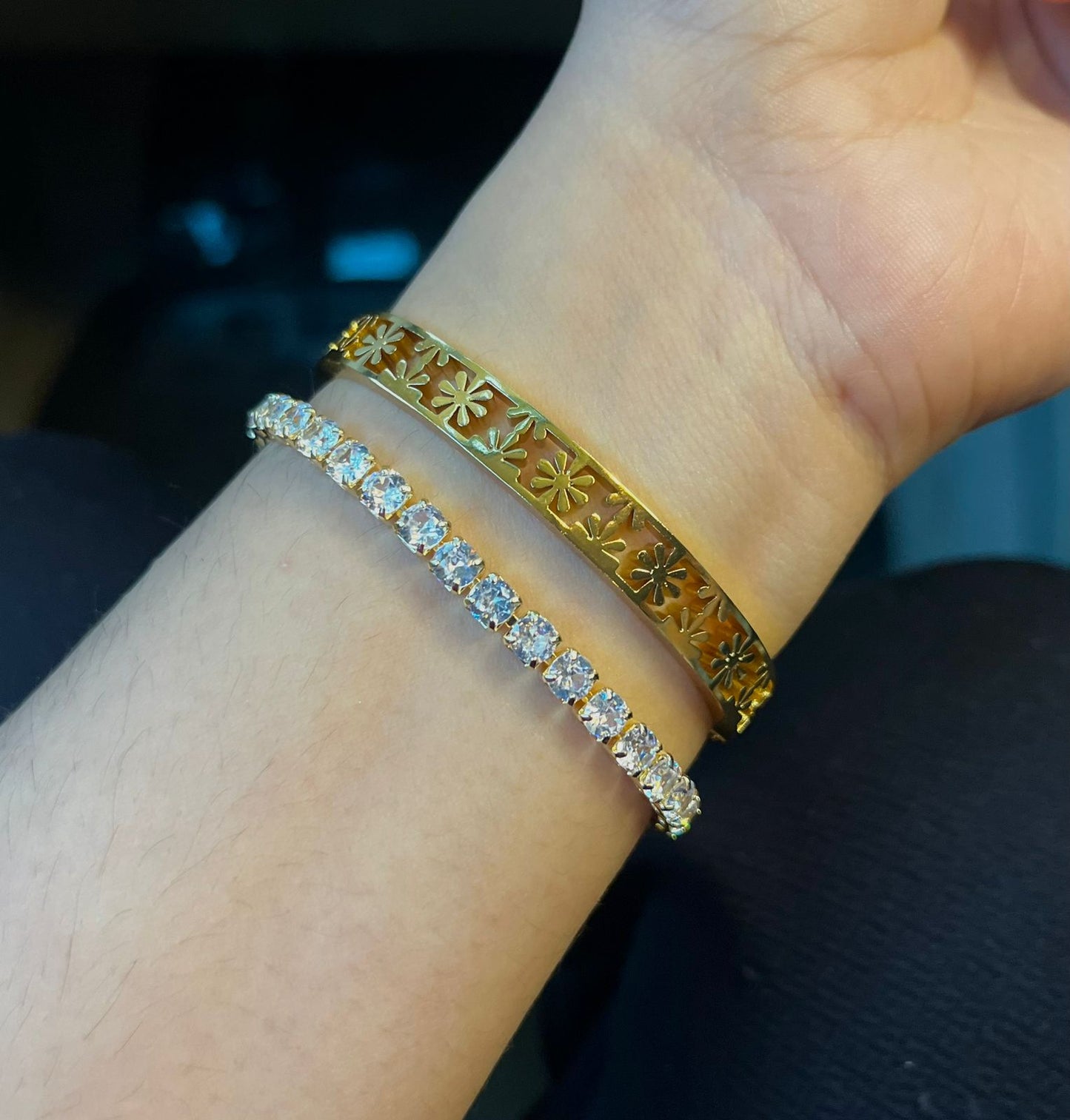 Chaos Thin Wrist/ Baby Size bracelet Stack
