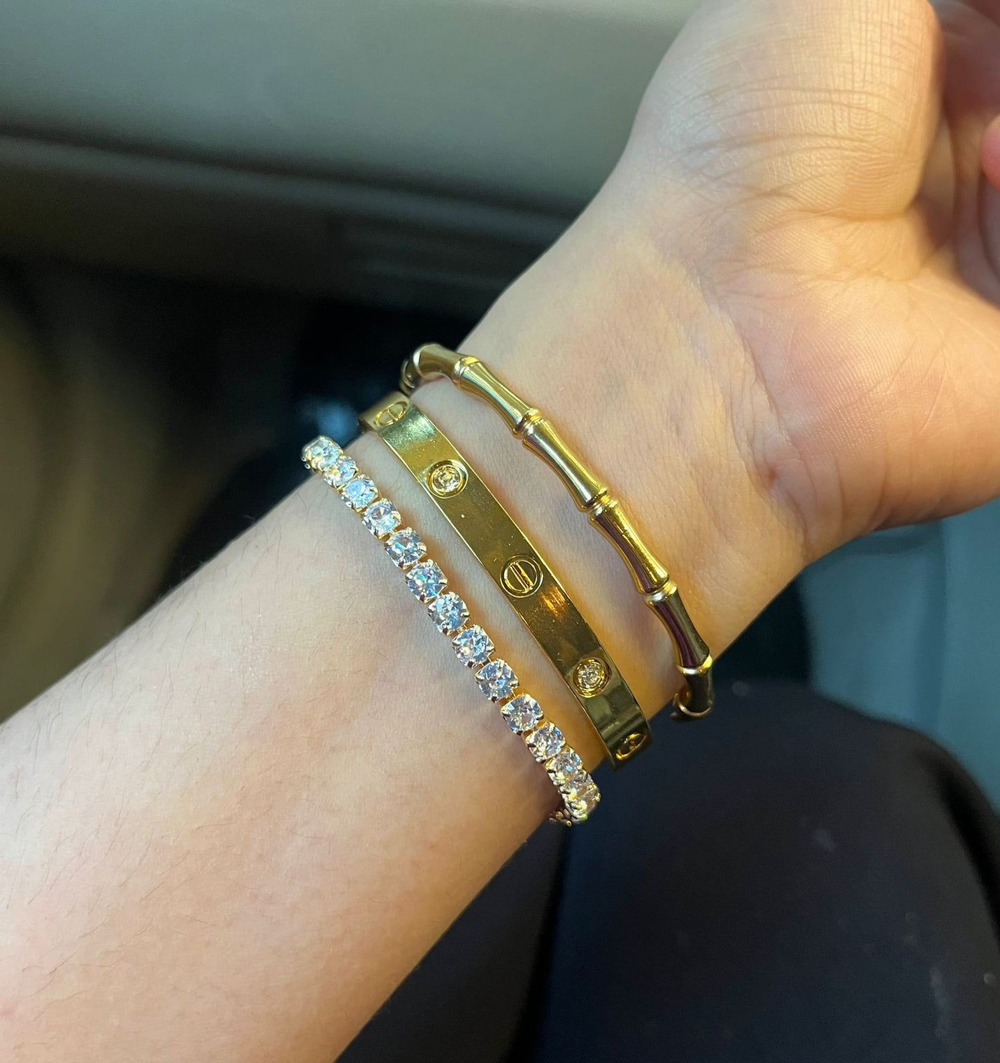 Poise Thin Wrist/ Baby Size bracelet Stack
