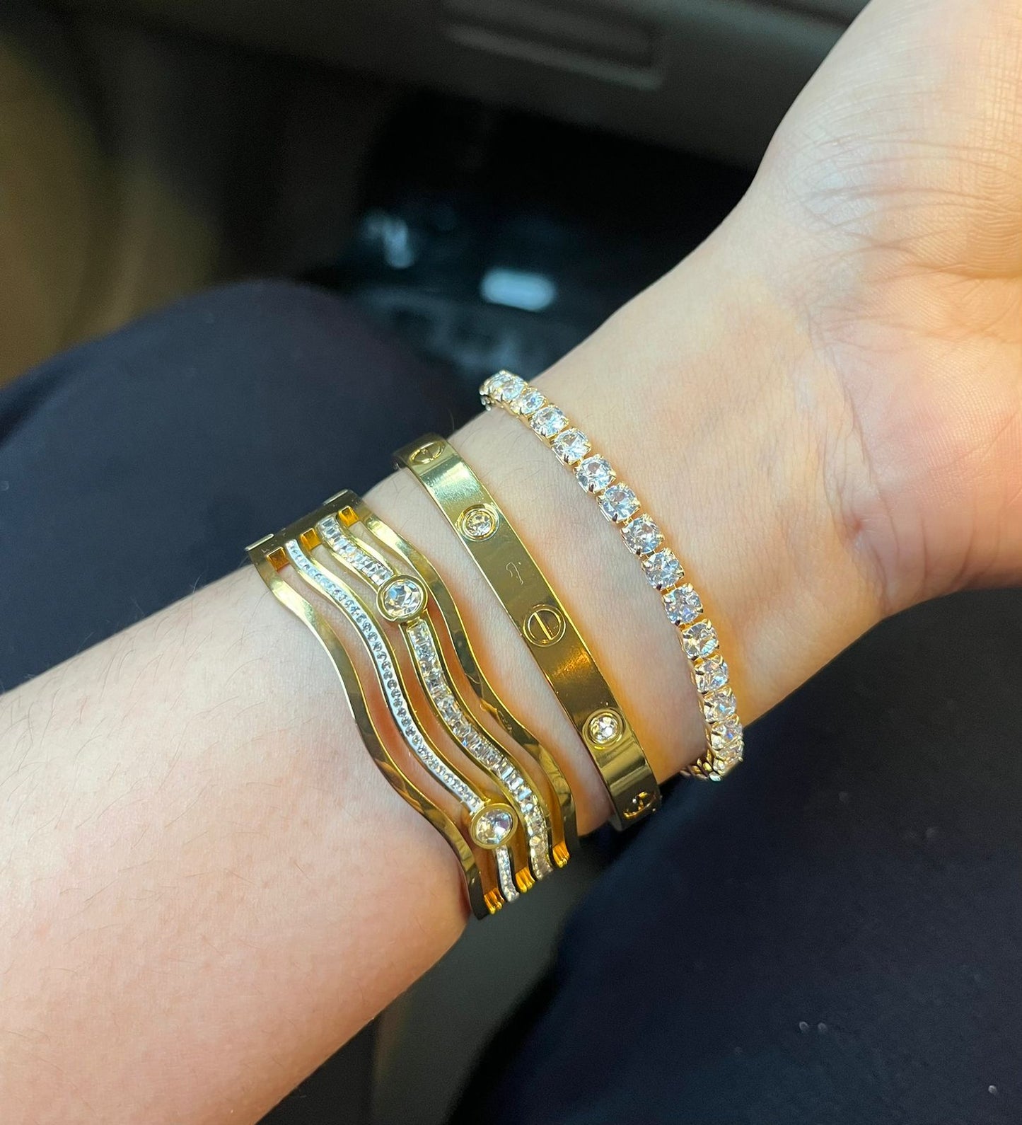 Vogue Thin Wrist/ Baby Size bracelet Stack