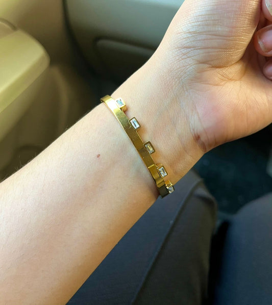 Caroline Rec Thin Wrist/ Baby Size bracelet