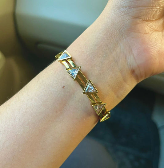 Enzo White Thin Wrist/ Baby Size bracelet