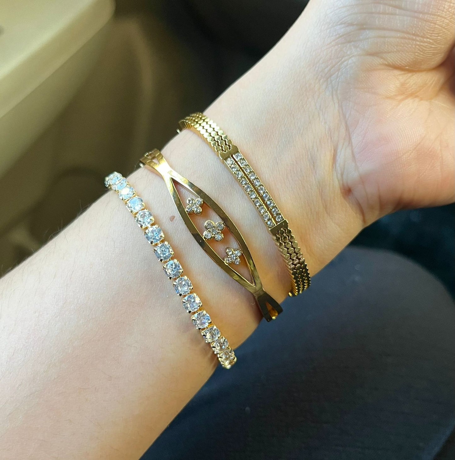 Vincent Thin Wrist/ Baby Size bracelet Stack