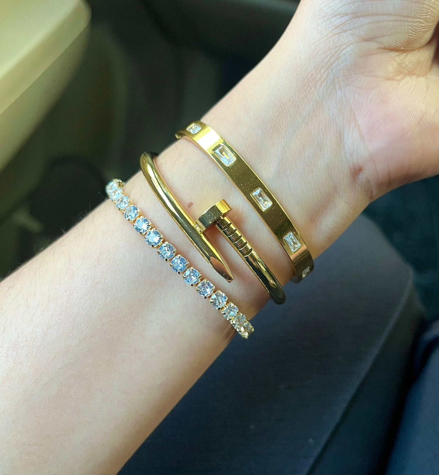 Ansel Thin Wrist/ Baby Size bracelet Stack