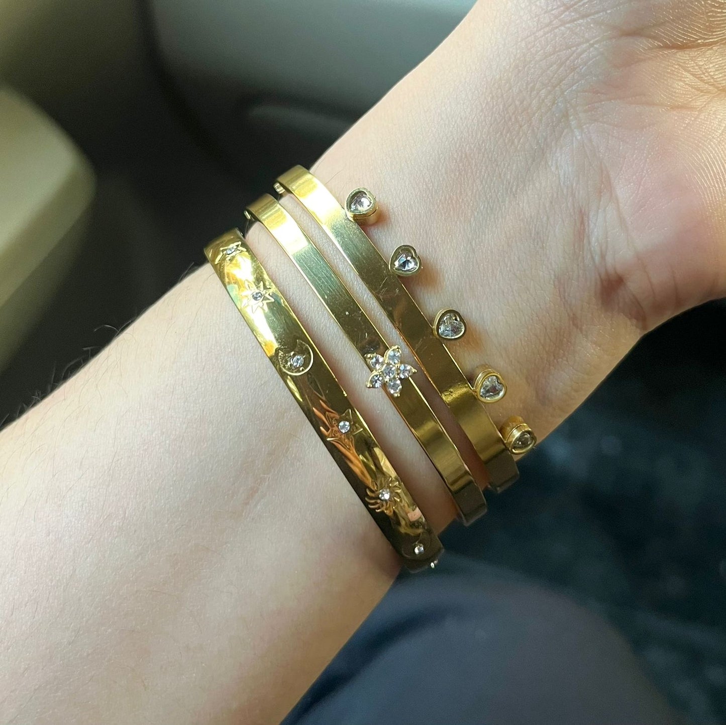 Eva Thin Wrist/ Baby Size bracelet Stack