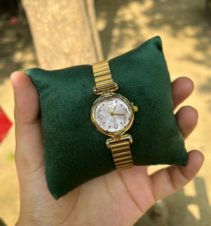 Elyra White Dial Watch