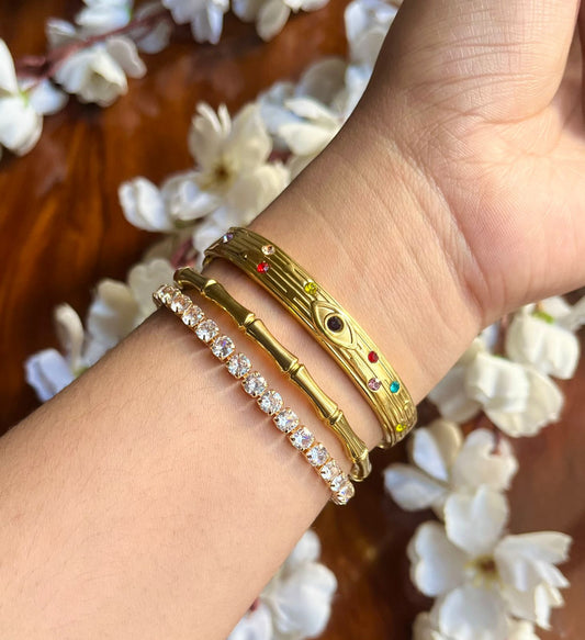 Dove Thin Wrist/ Baby Size bracelet Stack